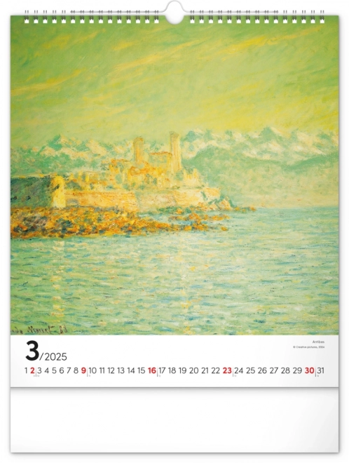 Claude Monet 2025 Wall Calendar