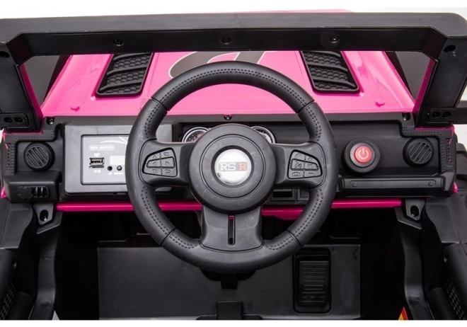 Pink Electric Ride-On Car