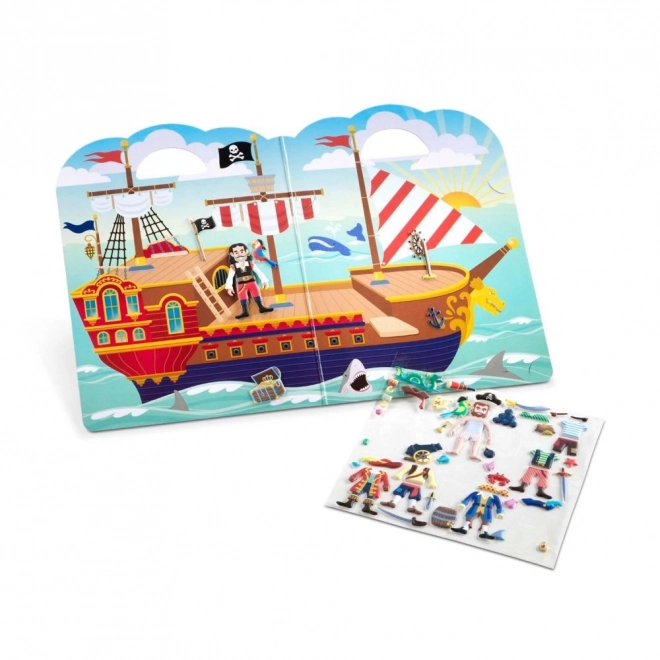 Reusable Puffy Stickers - Pirates