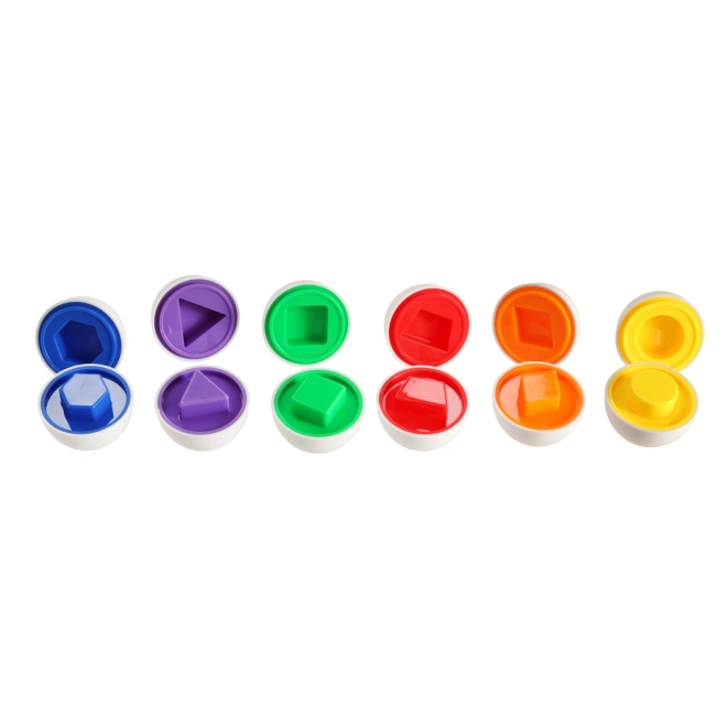 Educational Shape and Color Matching Eggs Set