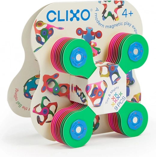 Clixo costruzione magnetica 9 pezzi
