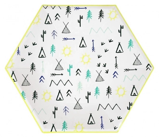 Tipi Forest Plates by Meri Meri