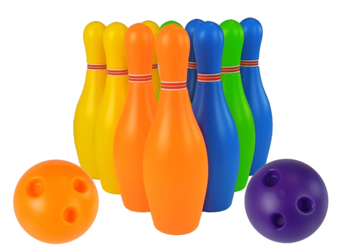 Colorful Bowling Set for Kids with 10 Pins