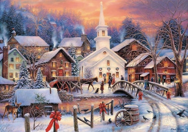 White Christmas 1000 Piece Jigsaw Puzzle
