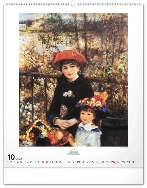 Notique Wall Calendar Impressionism 2025