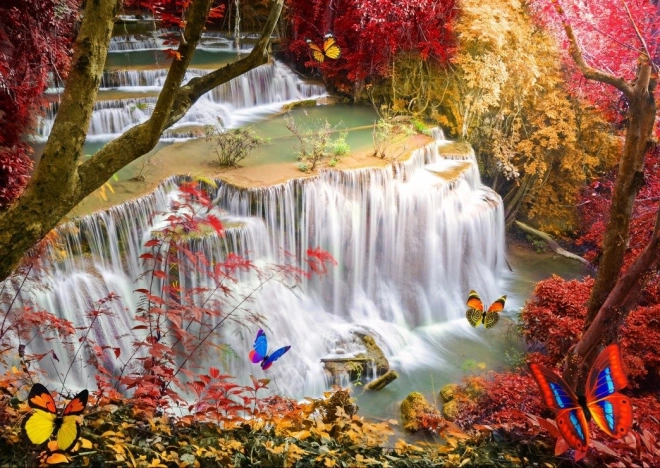 Waterfall in Deep Forest Puzzle 2000 Pieces