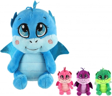 Petit dragon en peluche pour bébés 12×19 cm, plusieurs couleurs