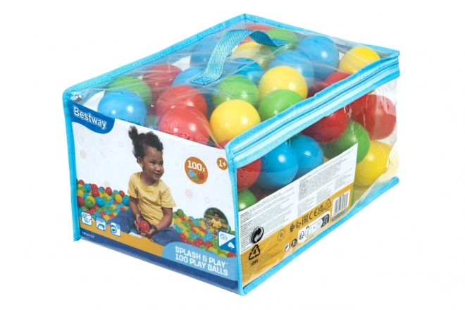 Colorful Ball Pit Balls Set with Storage Bag