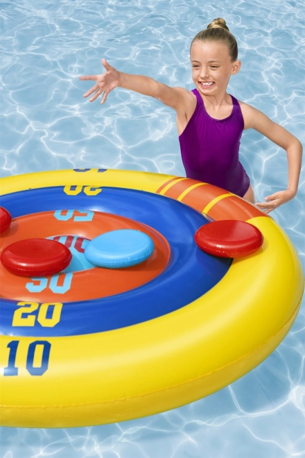 Inflatable Pool Target Game with Frisbee 140 cm