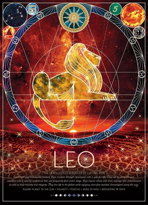 Cobble Hill Zodiac Sign Puzzle Leo 500 Pieces