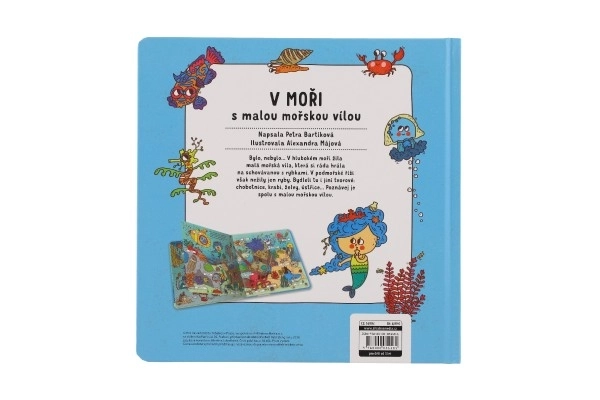 Knížka V moři s malou mořskou vílou CZ text 23x23cm
