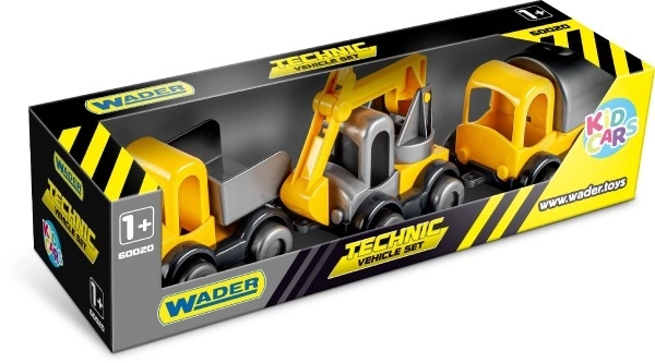 Wader Kid Cars Construction Vehicles Set