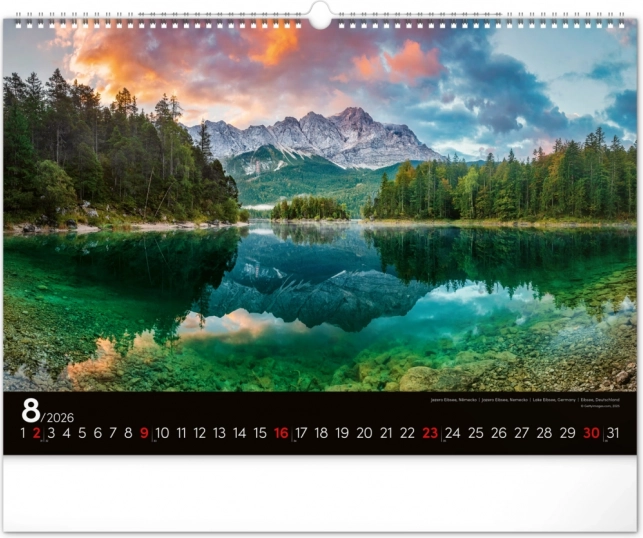 Calendrier Mural Paysages 2026