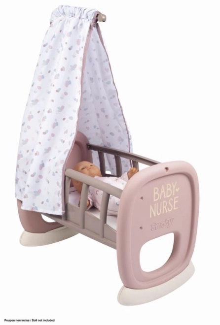 Cradle with Canopy for Dolls Baby Nurse