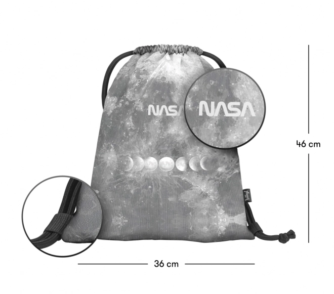 Baagl School Pencil Case NASA Grey