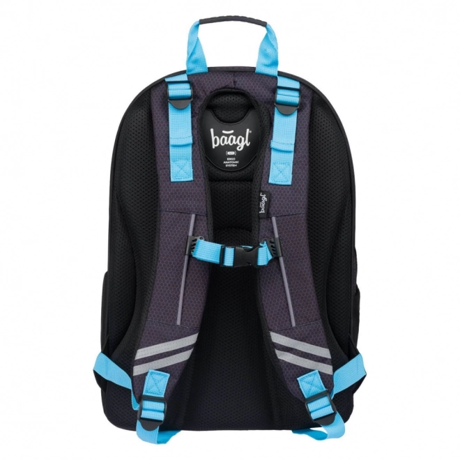 School Backpack Set with Bluelight Skate Theme