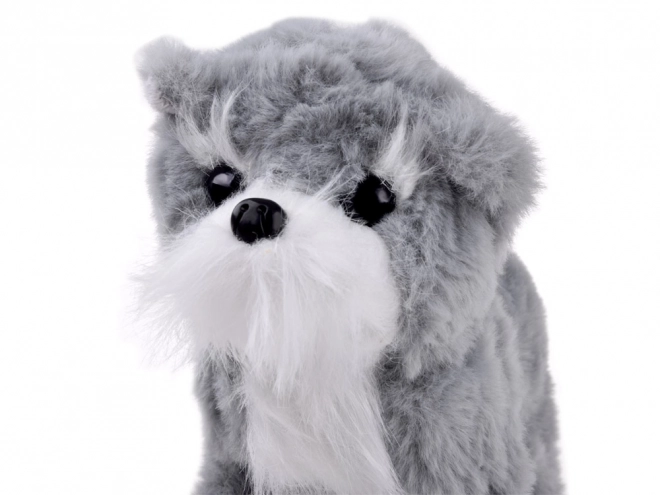 Interactive Plush Gray Puppy