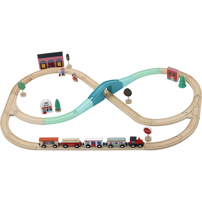 Vilac Wooden Train Set Grand Express