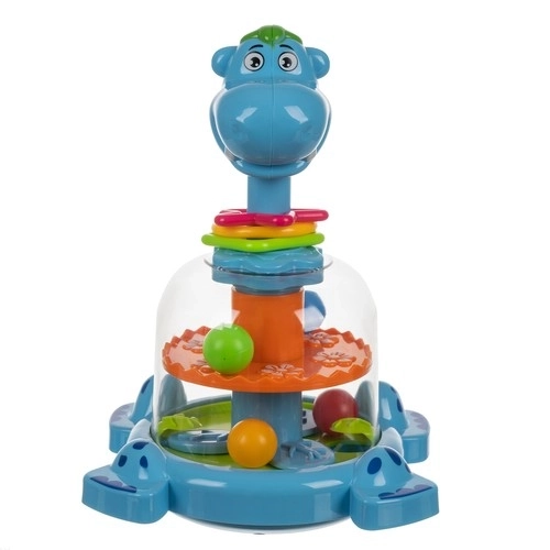 Spinning Top Carousel with Hippo and Balls