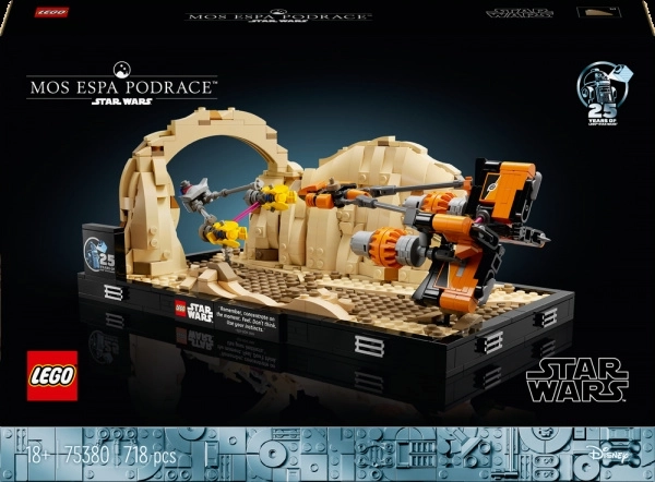 Diorama LEGO Star Wars: corsa degli sgusci a Mos Espa