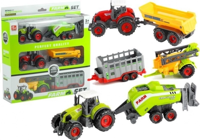 Set of Tractors with Trailers