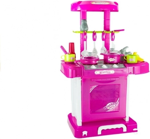 Structure pliable 2‑en‑1 – cuisine et valisette