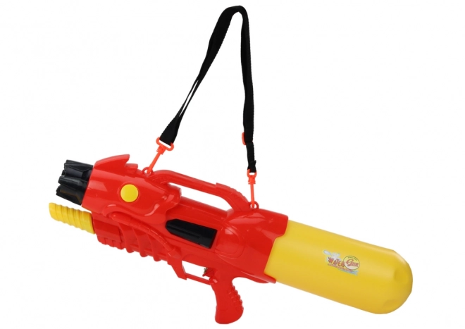 Large Water Gun with Adjustable Strap - Red