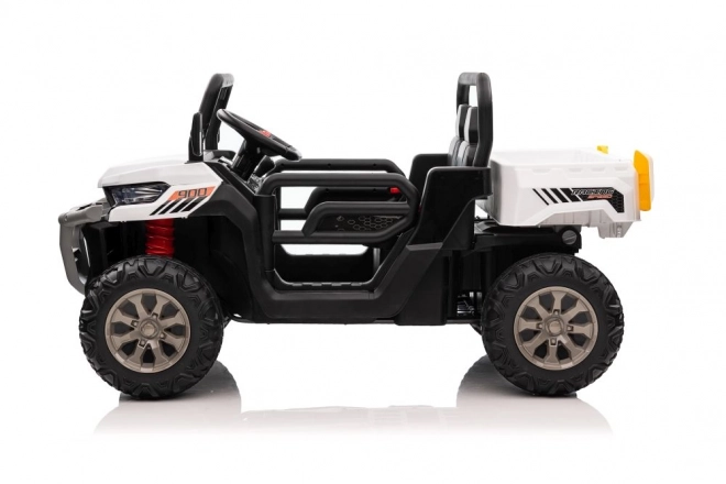 White Electric Ride-On Car 4x4