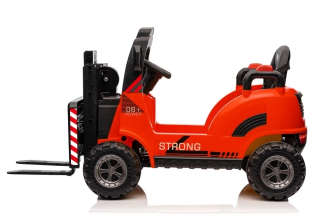 Battery-Powered Forklift Red