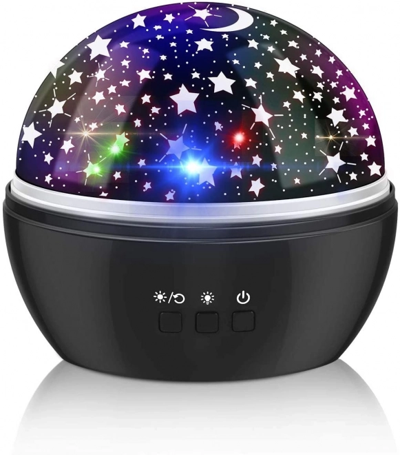 Night Light Projector - Starry Sky & Ocean Depth – Black