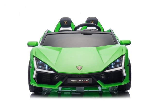 Elektrické auto lamborghini revuelto zelené