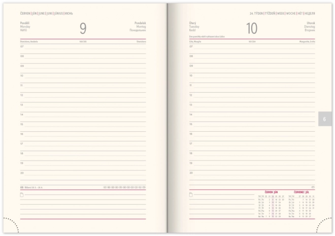 Notique Daily Planner Vellum 2025 Orange