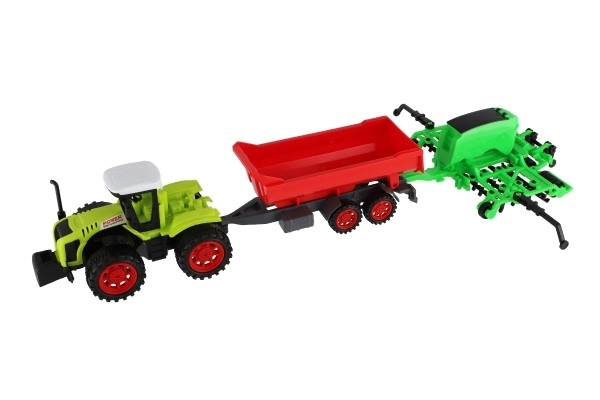 Toy Tractor with Trailer and Gates