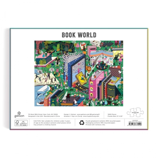 Book World Puzzle by GALISON 1000 Pieces