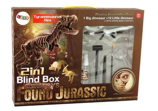 2-in-1 Dinosaur Archaeology Kit T-Rex Skeleton