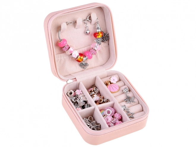 Bead Set in a Jewelry Box - DIY Charm Bracelet