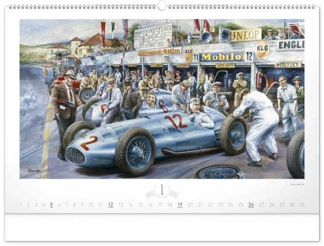 Wall Calendar Oldtimers by Václav Zapadlík 2025