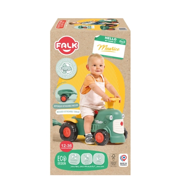 Falk Baby Tractor with Removable Trailer