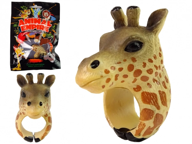 Educational Animal Hand Ring Giraffe