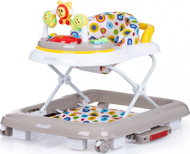 Chipolino Baby Walker Friends 4-in-1 Platinum