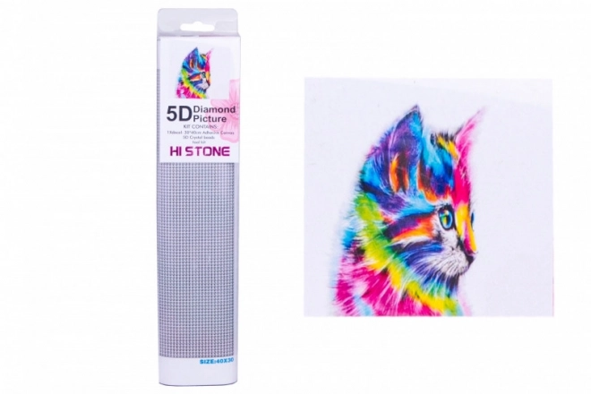 Diamond Painting Rainbow Kitten