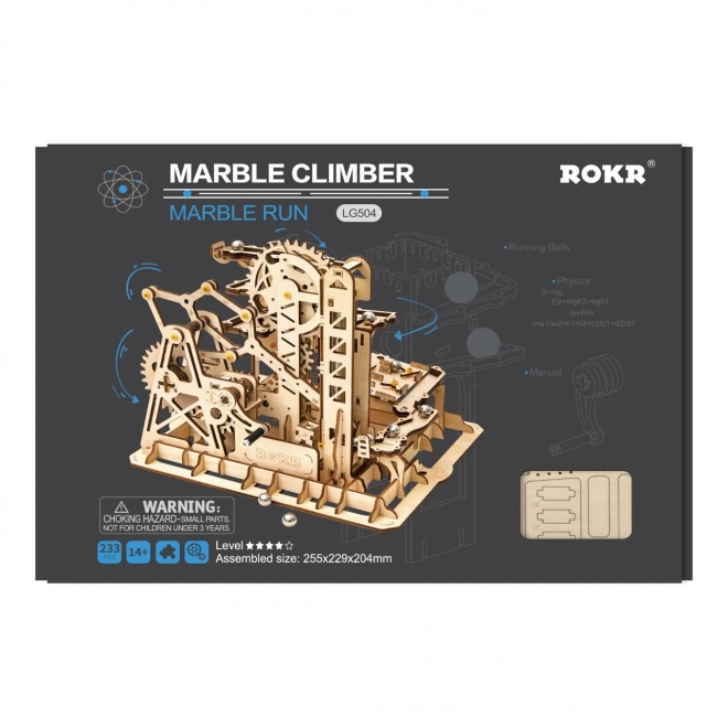 Robotime Rokr 3D Wooden Puzzle Marble Run Climber