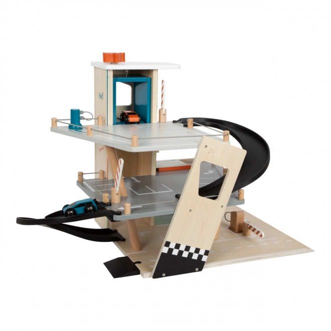 Wooden Racing Parking Lot Small Foot
