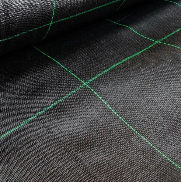 toile noire agricole 160 cm x 50 m UV 90g avec ancres
