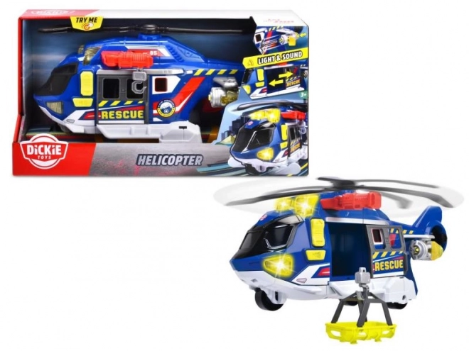 Rescue Helicopter with Light and Sound - 39 cm