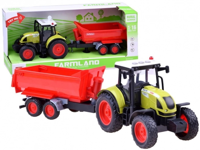 Toy Tractor with Trailer – B