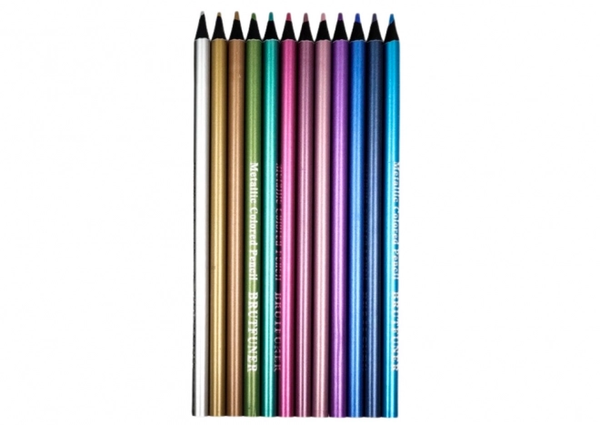 Metallic Colored Pencil Set 12 Pieces