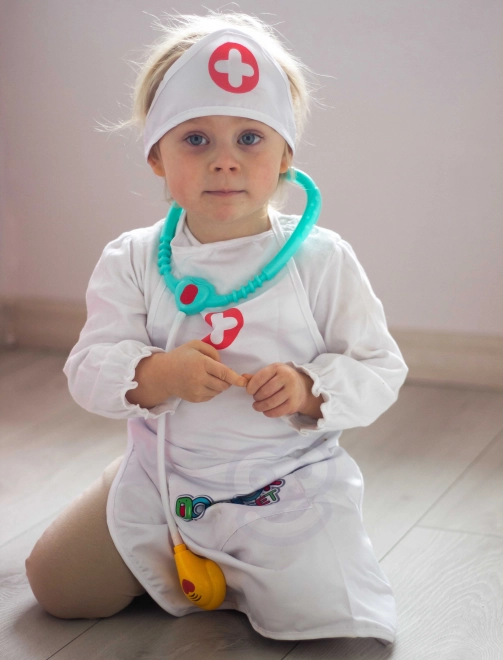 Nurse Costume with Cap for Kids