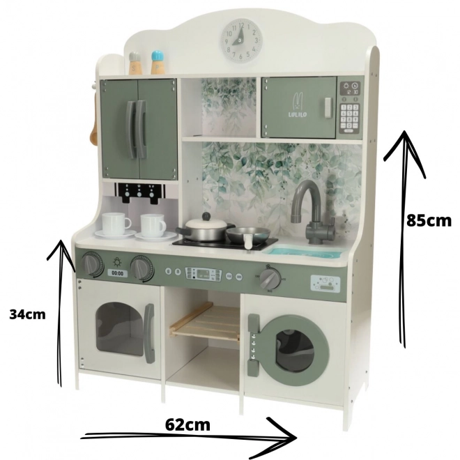 Cucina in legno MDF Lulilo con Espresso 85cm