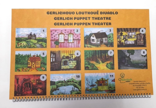 Sceny na spiralnej oprawie z podłogą